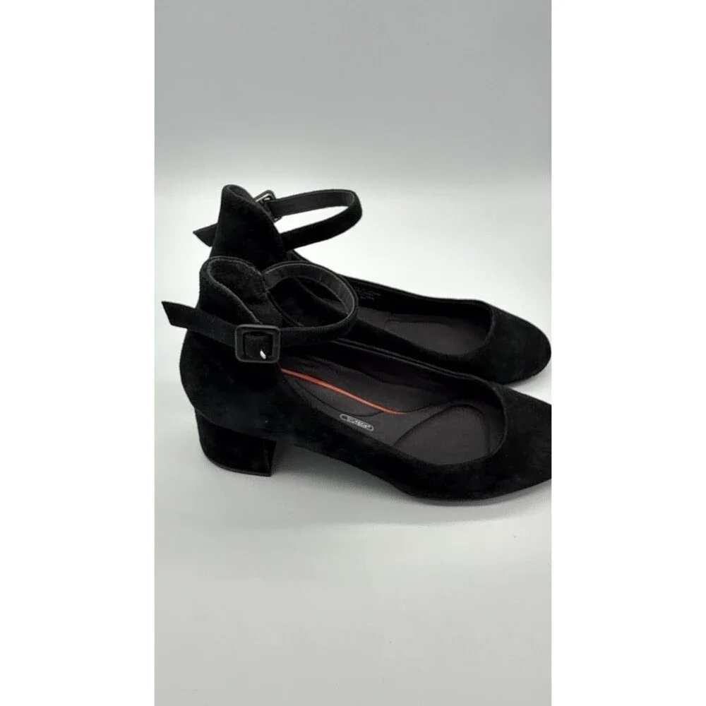 Rockport Total Motion Trutech Black Suede Pumps Heels Size 10